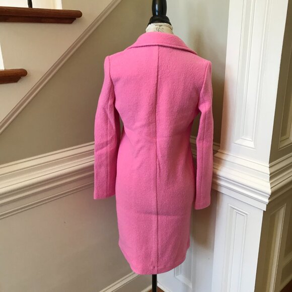NWT JCrew Daphne Topcoat Coat Womens 10 Pink Italian Boiled Wool BT996 Jacket NE - Picture 11 of 13